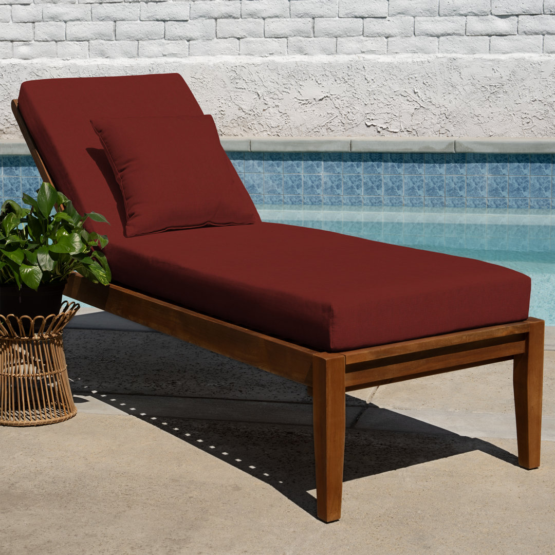 Outdoor Chaise Lounge Cushion – Weather-Resistant, Reversible, Plush Comfort - Basics by Wayfair™